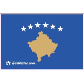 Nacionalinis vėliavos lipdukas - Kosovas